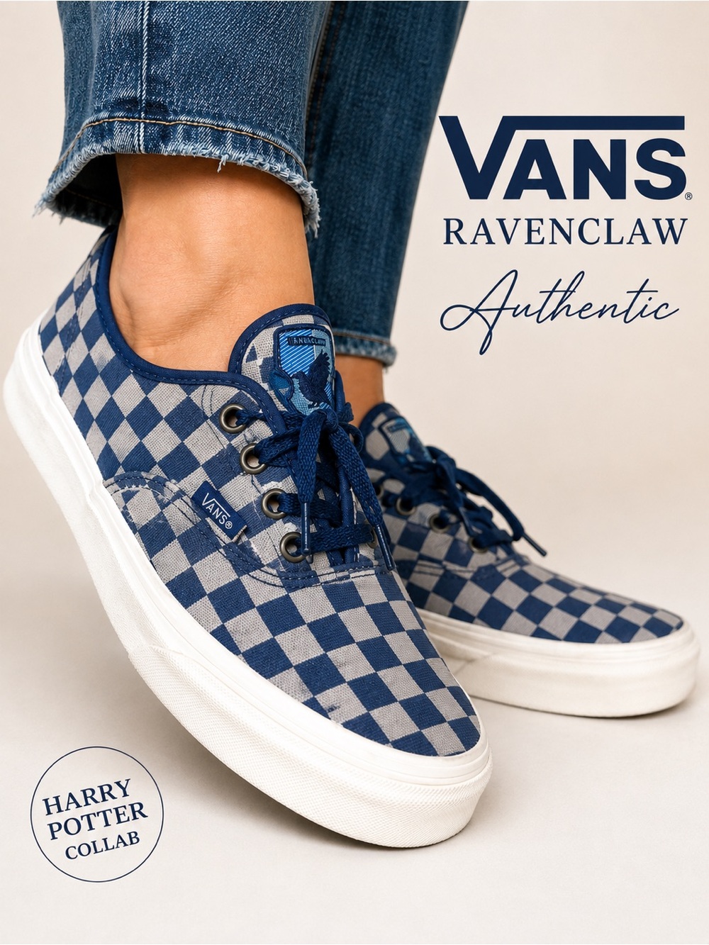 Limited Edition New In Box Harry Potter Ravenclaw Vans Mens 7 Womens 8.5